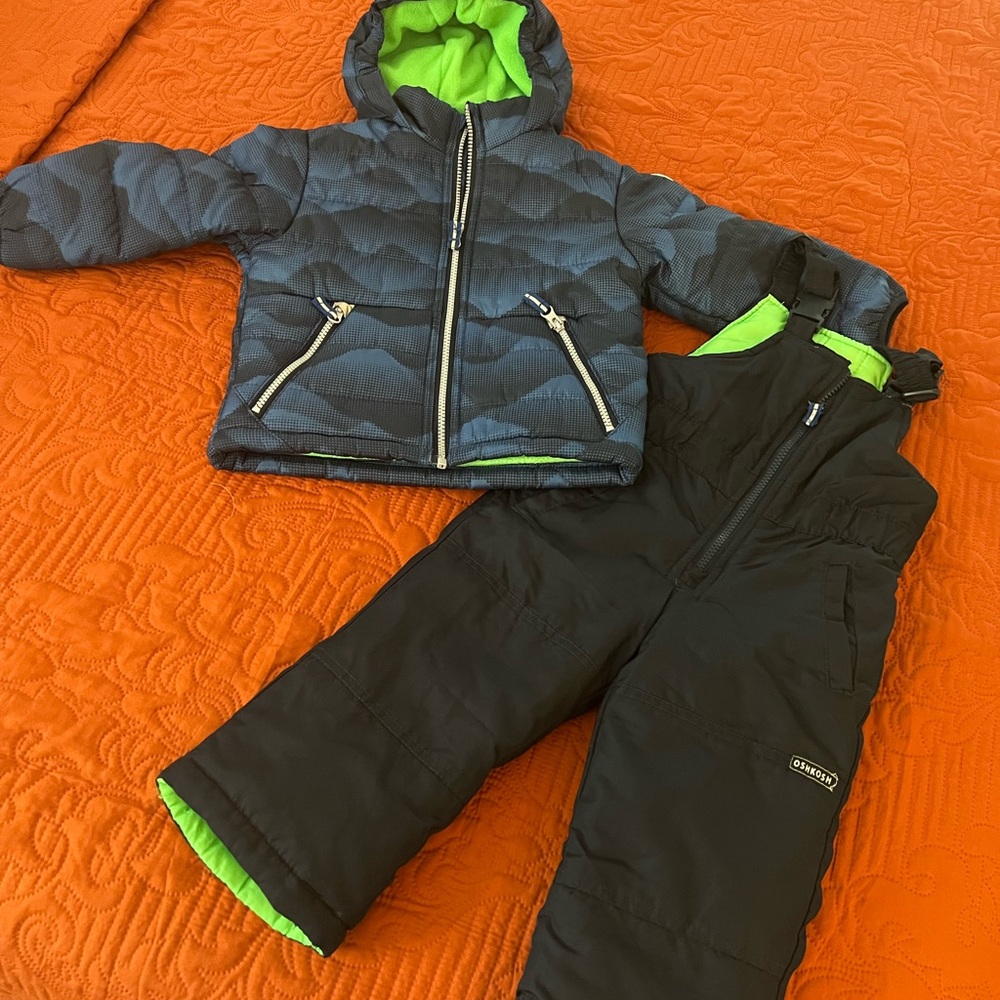 Kids Ski/Winter jacket and bib + thermals